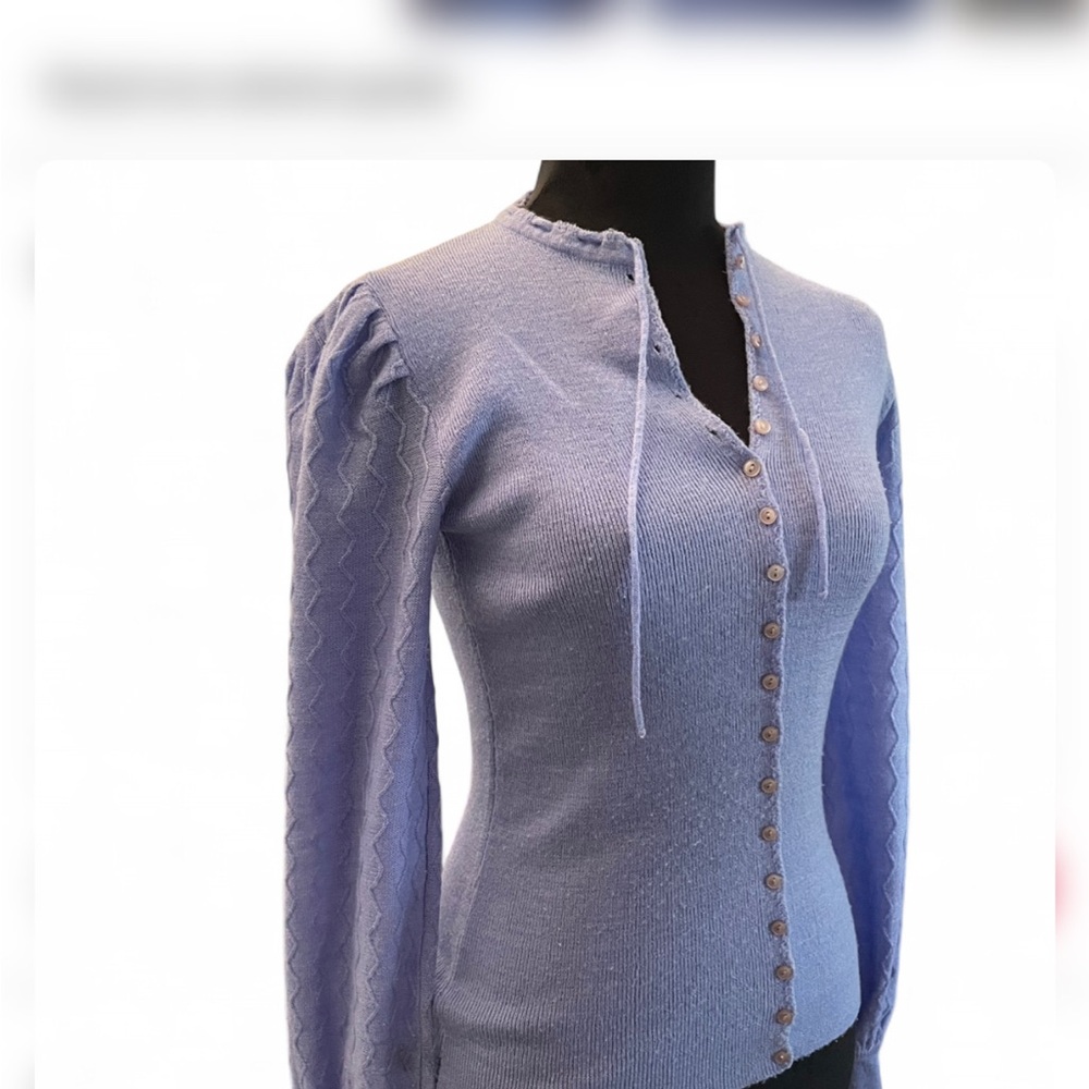 Sheridan vintage Lavender Knit Cardigan